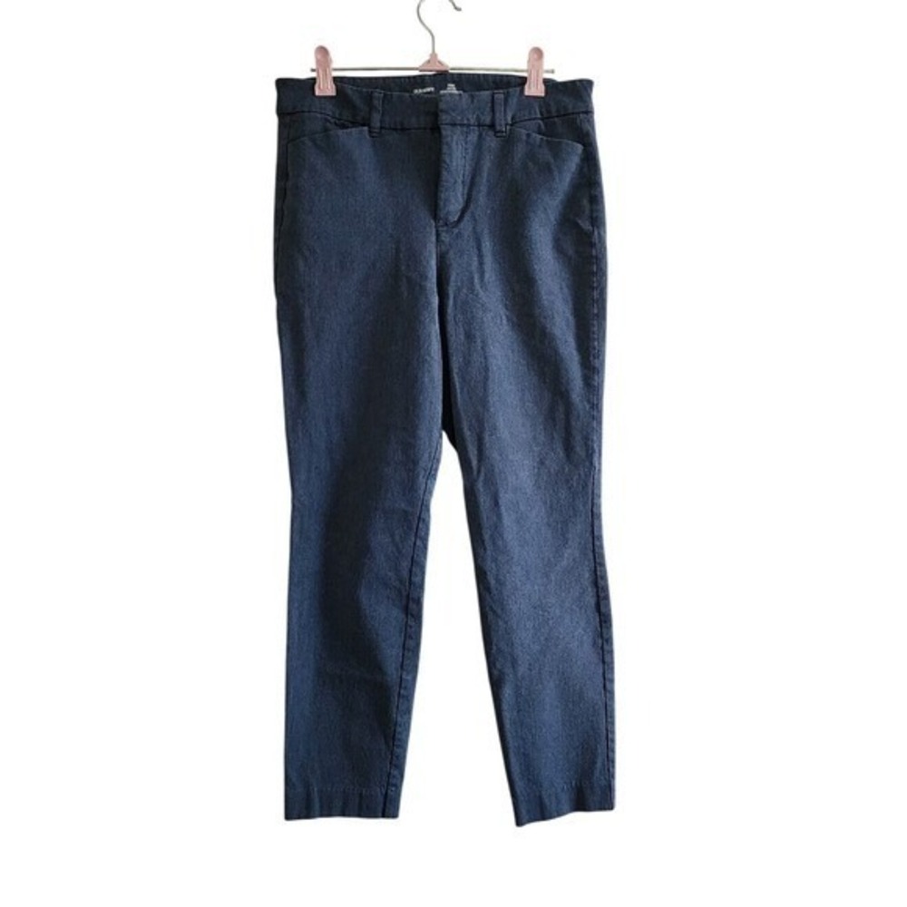Old Navy Pixie Pants Womens 4 Blue High Rise Workwear Professional Slim Fit